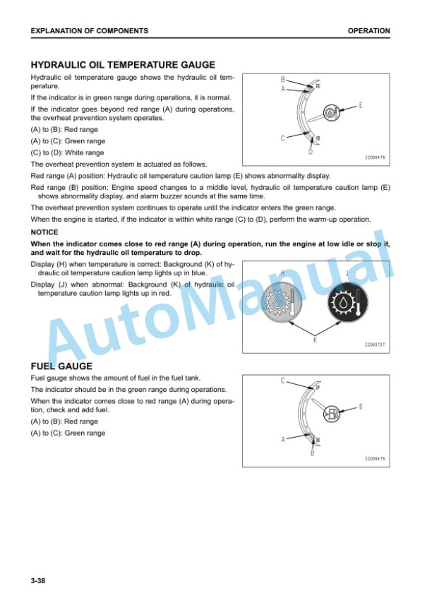 Alternative view of Komatsu D51EX-24, D51PX-24 Bull Dozer Operation and Maintenance Manual TEN01044-03