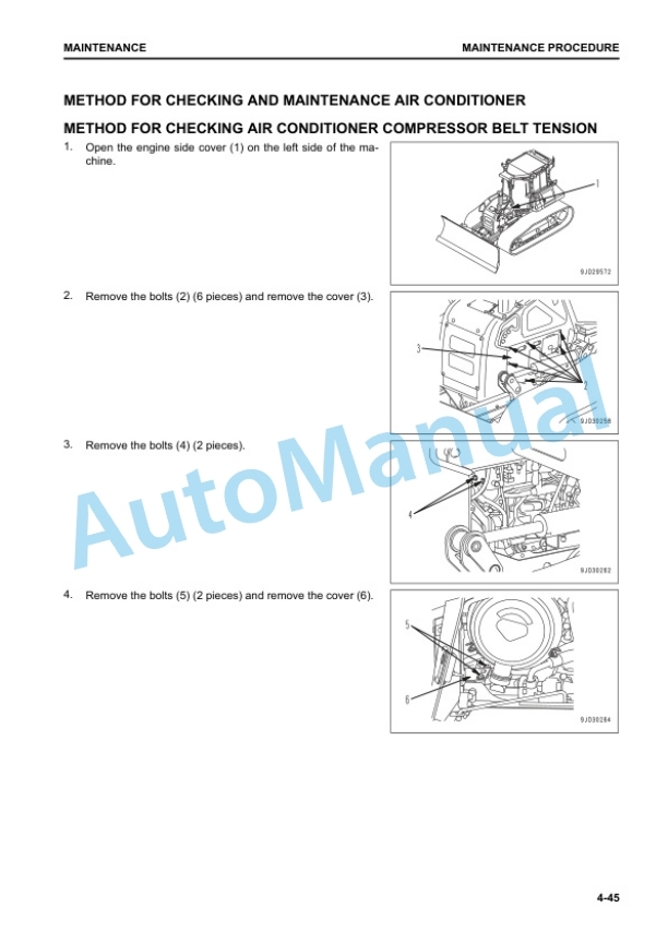 Komatsu D51EX-24, D51PX-24 Bull Dozer Operation and Maintenance Manual TEN01044-03 5 Komatsu D51EX-24, D51PX-24 Bull Dozer Operation and Maintenance Manual TEN01044-03 - Image 5