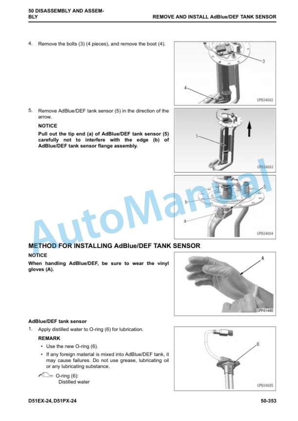 Komatsu D51EX-24, D51PX-24 Bull Dozer Shop Manual SEN06617-02 5 Komatsu D51EX-24, D51PX-24 Bull Dozer Shop Manual SEN06617-02 - Image 5