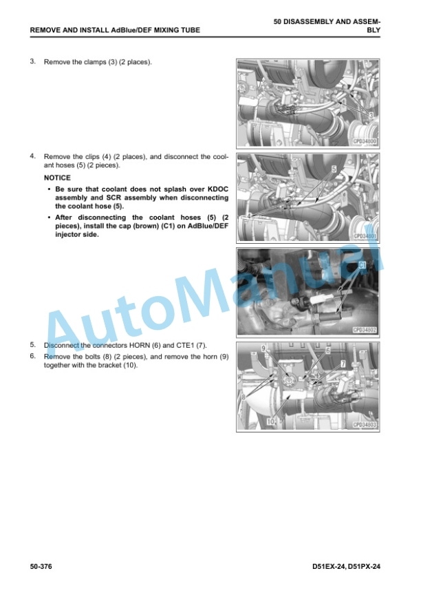Komatsu D51EX-24, D51PX-24 Bull Dozer Shop Manual SEN06617-07 5 Komatsu D51EX-24, D51PX-24 Bull Dozer Shop Manual SEN06617-07 - Image 5