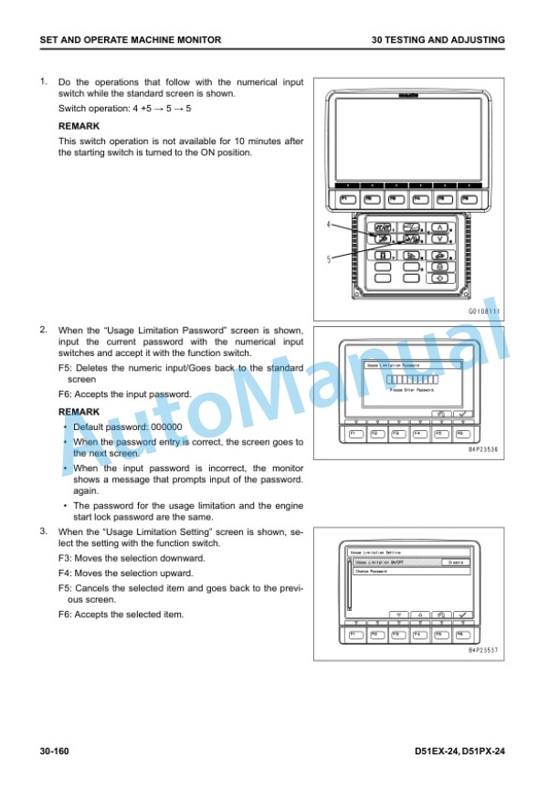 Alternative view of Komatsu D51EX-24, D51PX-24 Bull Dozer Shop Manual SEN06830-07