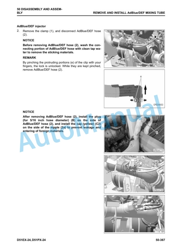 Komatsu D51EX-24, D51PX-24 Bull Dozer Shop Manual SEN06830-07 5 Komatsu D51EX-24, D51PX-24 Bull Dozer Shop Manual SEN06830-07 - Image 5