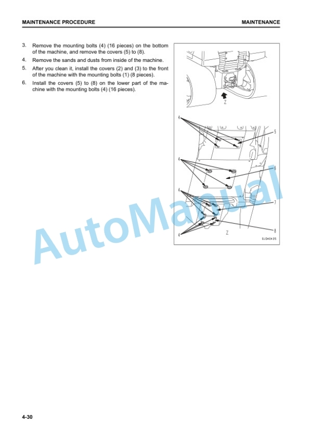 Komatsu D51EX-24E0, D51PX-24E0 Bull Dozer Operation and Maintenance Manual EENAM04141 5 Komatsu D51EX-24E0, D51PX-24E0 Bull Dozer Operation and Maintenance Manual EENAM04141 - Image 5