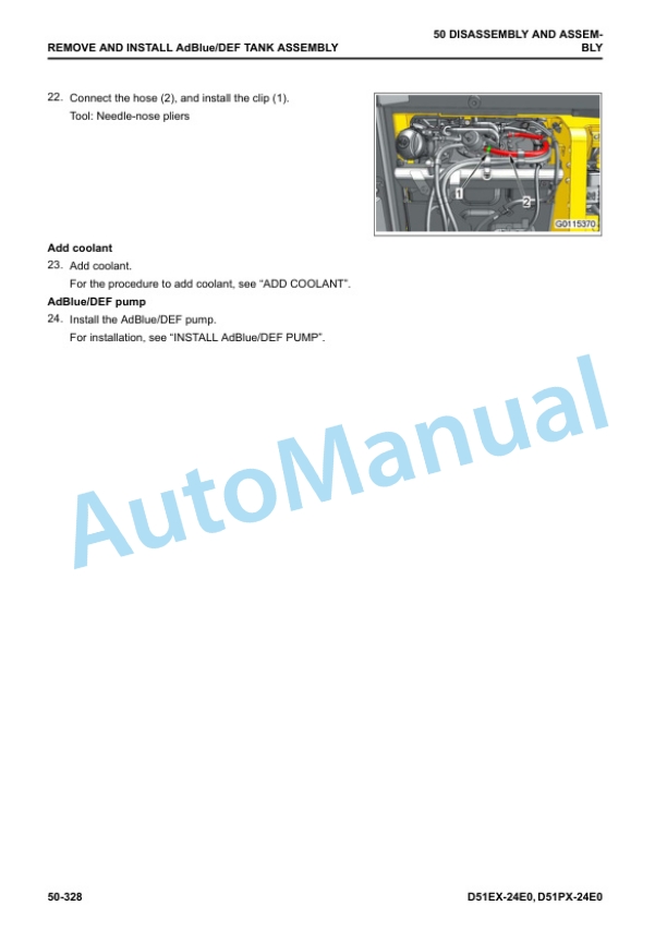 Komatsu D51EX-24E0, D51PX-24E0 Bull Dozer Shop Manual SEN06886-05 5 Komatsu D51EX-24E0, D51PX-24E0 Bull Dozer Shop Manual SEN06886-05 - Image 5