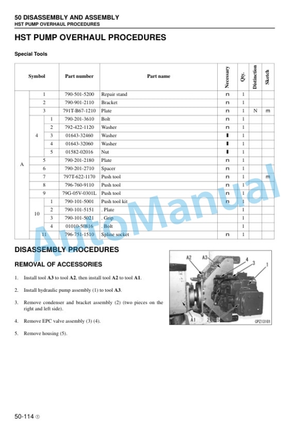 Komatsu D51EXi-22, D51PXi-22 Bull Dozer Shop Manual KEBM028602 5 Komatsu D51EXi-22, D51PXi-22 Bull Dozer Shop Manual KEBM028602 - Image 5