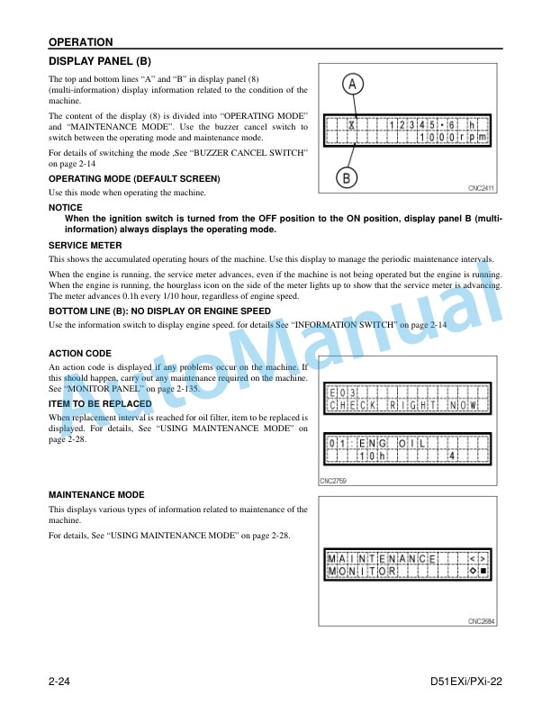 Alternative view of Komatsu D51EXi-22, D51PXi-22 Crawler Dozer Operation and Maintenance Manual KEAM019301