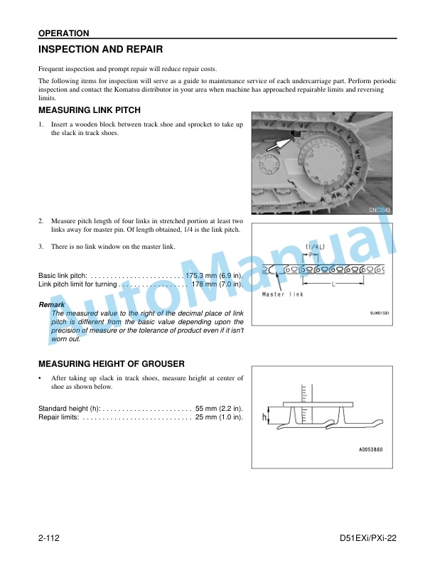 Komatsu D51EXi-22, D51PXi-22 Crawler Dozer Operation and Maintenance Manual KEAM019301 3 Komatsu D51EXi-22, D51PXi-22 Crawler Dozer Operation and Maintenance Manual KEAM019301 - Image 3