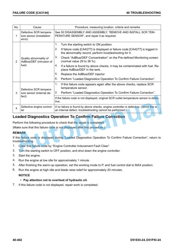 Komatsu D51EXi-24, D51PXi-24 Bull Dozer Shop Manual KEBM685005 3 Komatsu D51EXi-24, D51PXi-24 Bull Dozer Shop Manual KEBM685005 - Image 3