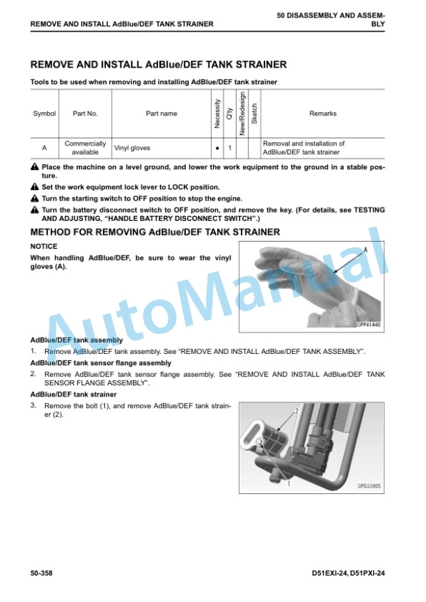 Komatsu D51EXi-24, D51PXi-24 Bull Dozer Shop Manual SEN06621-02 5 Komatsu D51EXi-24, D51PXi-24 Bull Dozer Shop Manual SEN06621-02 - Image 5