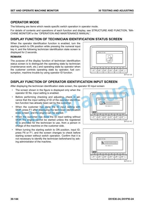 Alternative view of Komatsu D51EXi-24, D51PXi-24 Bull Dozer Shop Manual SEN06621-07