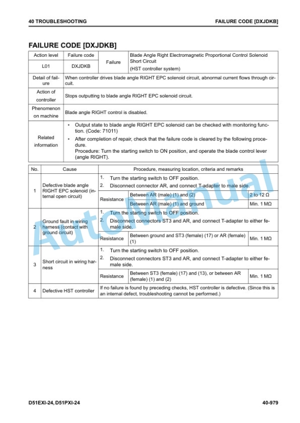 Komatsu D51EXi-24, D51PXi-24 Bull Dozer Shop Manual SEN06621-07 4 Komatsu D51EXi-24, D51PXi-24 Bull Dozer Shop Manual SEN06621-07 - Image 4