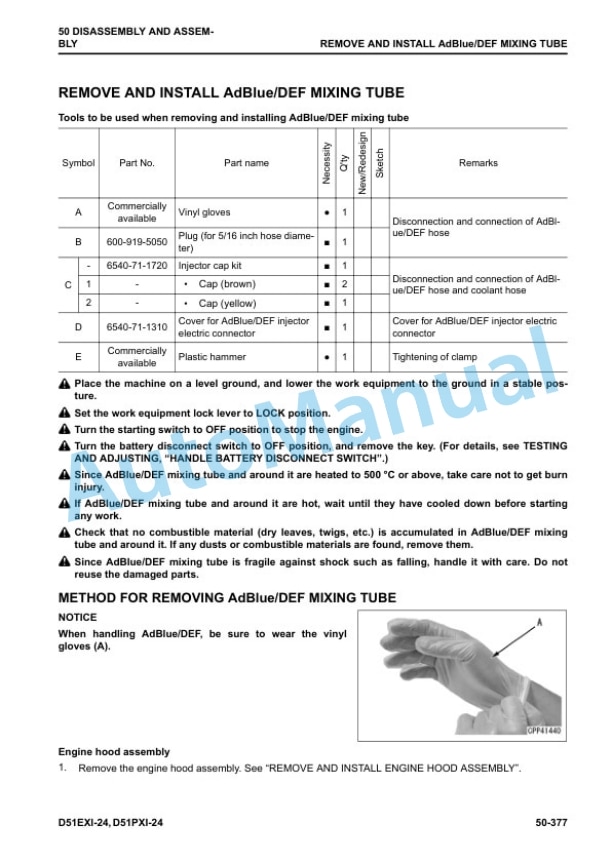 Komatsu D51EXi-24, D51PXi-24 Bull Dozer Shop Manual SEN06621-07 5 Komatsu D51EXi-24, D51PXi-24 Bull Dozer Shop Manual SEN06621-07 - Image 5