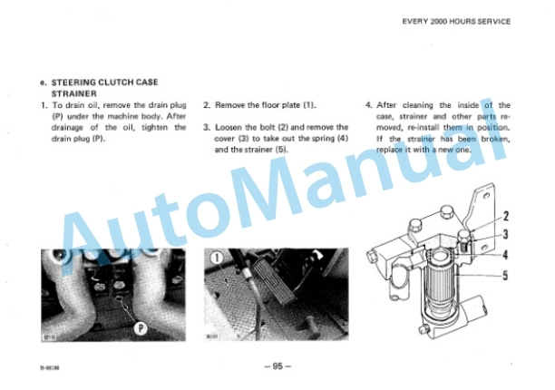 Komatsu D53P-16 Bull Dozer Operation and Maintenance Manual SEAM13GB00 5 Komatsu D53P-16 Bull Dozer Operation and Maintenance Manual SEAM13GB00 - Image 5