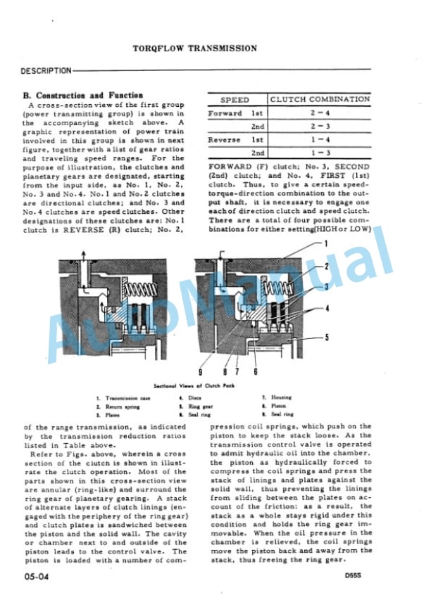 Alternative view of Komatsu D55S-3 Dozer Shovel Shop Manual D55S.3-BE2