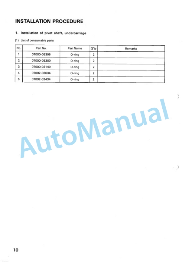 Alternative view of Komatsu D575-2 Bull Dozer Field Assembly Instruction SEAW000101