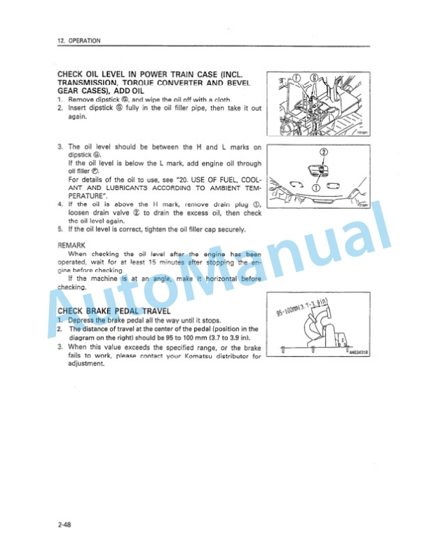 Komatsu D575A-2 Bull Dozer Operation and Maintenance Manual SEAM021800 3 Komatsu D575A-2 Bull Dozer Operation and Maintenance Manual SEAM021800 - Image 3