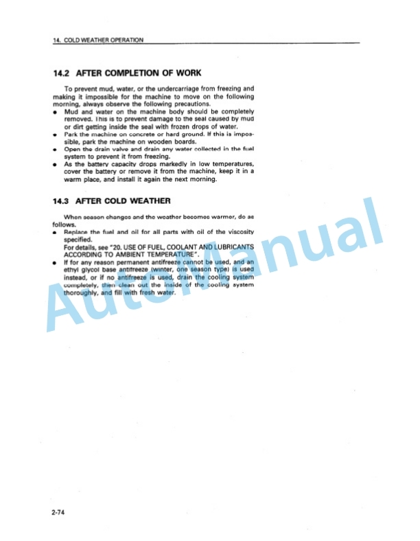 Komatsu D575A-2 Super Dozer Operation and Maintenance Manual SEAM007901 4 Komatsu D575A-2 Super Dozer Operation and Maintenance Manual SEAM007901 - Image 4