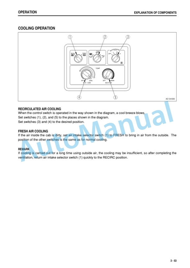 Komatsu D575A-3 Super Dozer Operation and Maintenance Manual TEN00237-01 3 Komatsu D575A-3 Super Dozer Operation and Maintenance Manual TEN00237-01 - Image 3