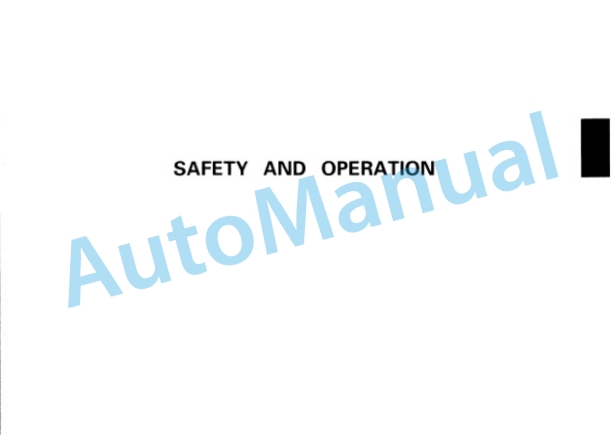 Komatsu D57S-1 Dozer Shovel Operation and Maintenance Manual SEAM0135B101 5 Komatsu D57S-1 Dozer Shovel Operation and Maintenance Manual SEAM0135B101 - Image 5