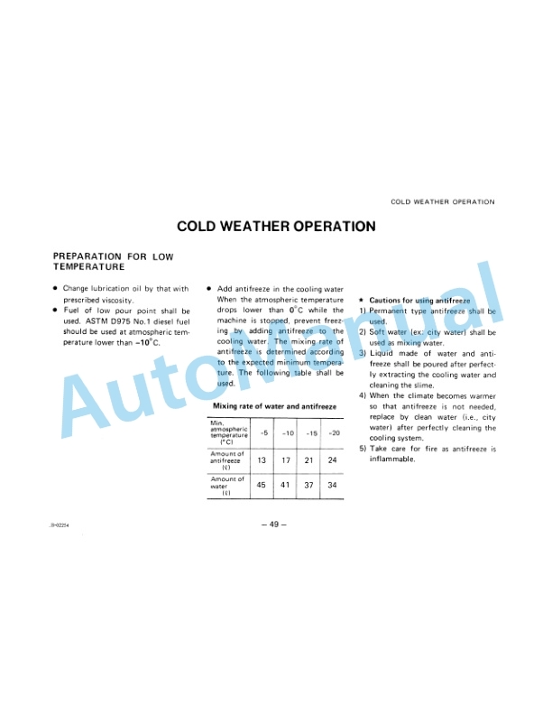 Komatsu D57S-1 Dozer Shovel Operation and Maintenance Manual SEAM135A01-3