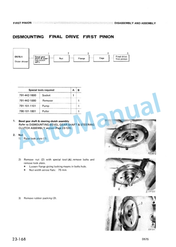 Komatsu D57S-1 Dozer Shovel Shop Manual SEBM0135A05 4 Komatsu D57S-1 Dozer Shovel Shop Manual SEBM0135A05 - Image 4