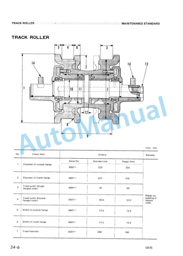 Komatsu D57S-1 Dozer Shovel Shop Manual SEBM0135A05 5 Komatsu D57S-1 Dozer Shovel Shop Manual SEBM0135A05 - Image 5
