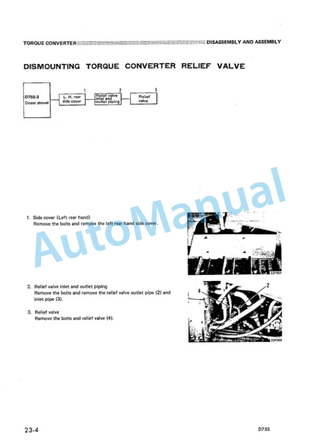 Komatsu D57S-3S Dozer Shovel Shop Manual SEBM0145B04 3 Komatsu D57S-3S Dozer Shovel Shop Manual SEBM0145B04-3