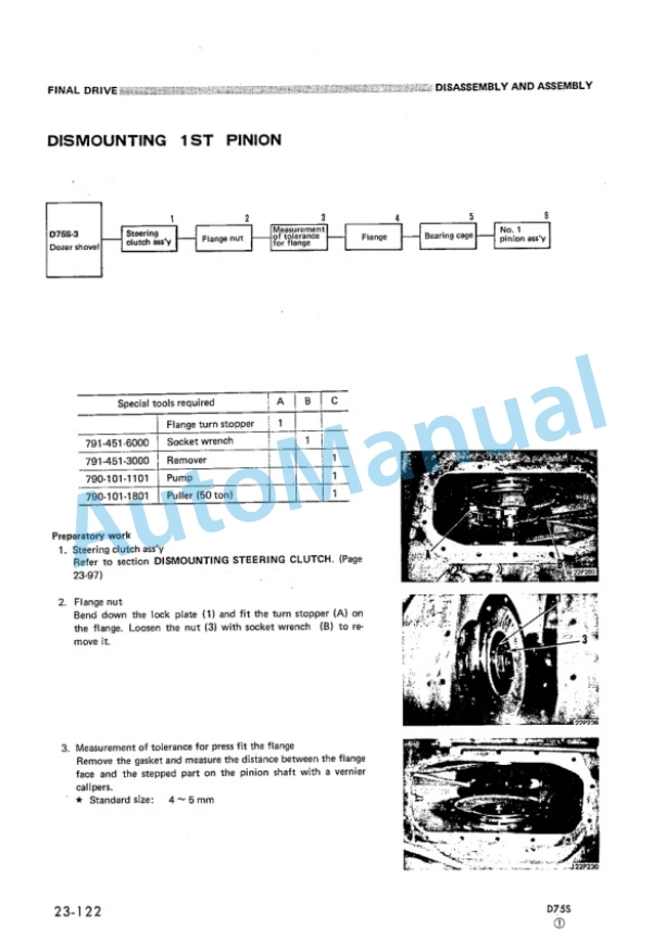 Komatsu D57S-3S Dozer Shovel Shop Manual SEBM0145B04 4 Komatsu D57S-3S Dozer Shovel Shop Manual SEBM0145B04-4