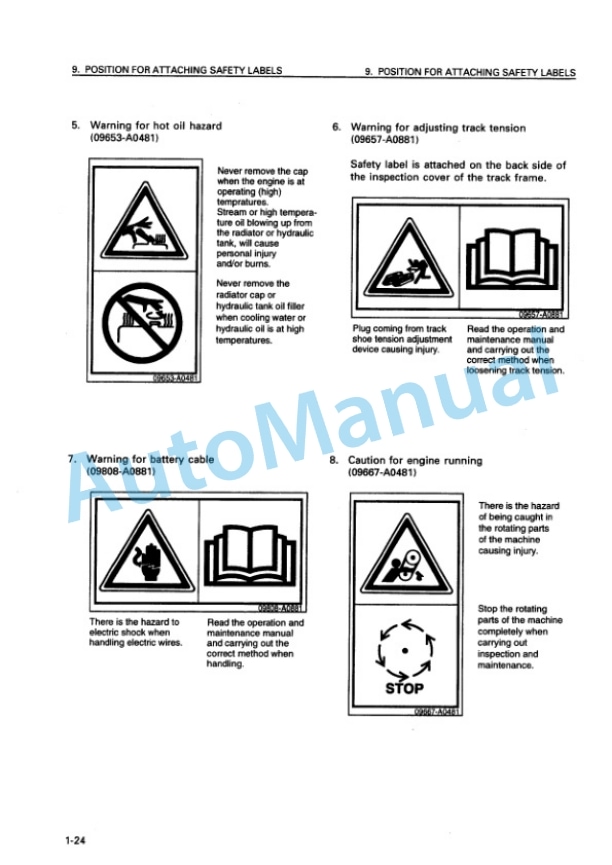 Alternative view of Komatsu D58E-1, D58E-1A, D58E-1B, D58P-1, D58P-1B Bull Dozer Operation and Maintenance Manual SEAM026500P