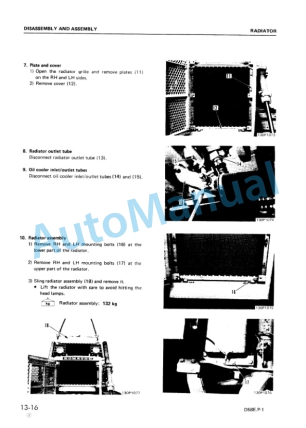 Alternative view of Komatsu D58E-1, D58E-1A, D58E-1B, D58P-1, D58P-1B Bull Dozer Shop Manual SEBMU1340106