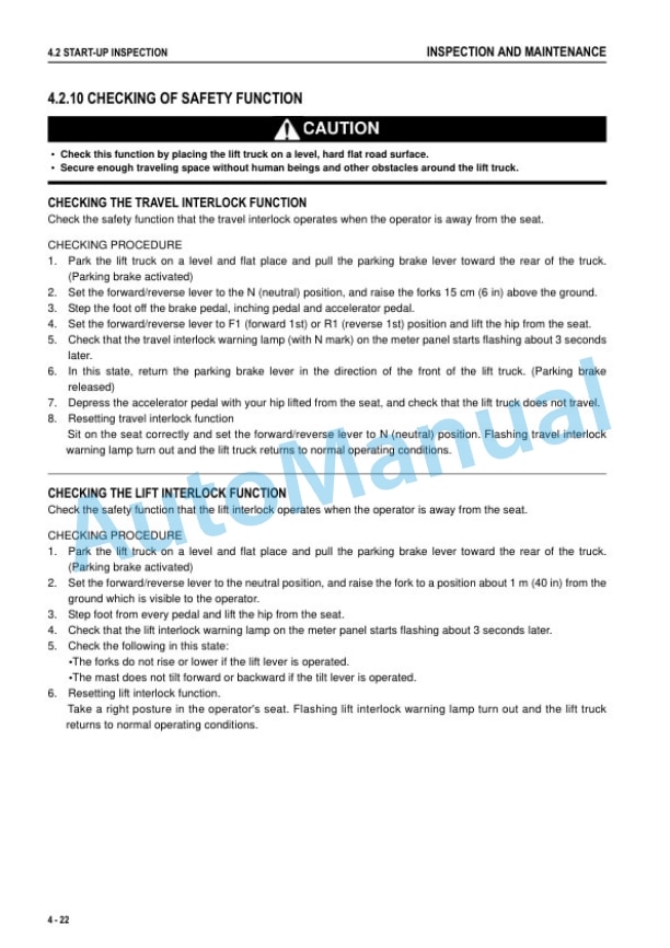 Komatsu D60-10, D70-10, D80-10 Forklift Truck Operation and Maintenance Manual TEN00721-08 4 Komatsu D60-10, D70-10, D80-10 Forklift Truck Operation and Maintenance Manual TEN00721-08 - Image 4