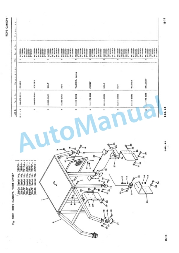 Komatsu D60A-6, D60P-6, D60PL-6, D60E-6, D65A-6, D65P-6, D65E-6 Bulldozer Parts Manual PEPB01440620 5 Komatsu D60A-6, D60P-6, D60PL-6, D60E-6, D65A-6, D65P-6, D65E-6 Bulldozer Parts Manual PEPB01440620-5