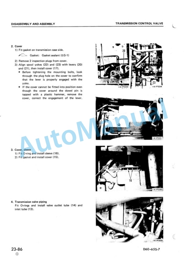 Komatsu D60S-7, D65S-7 Shop Manual SEBM0141C01 4 Komatsu D60S-7, D65S-7 Shop Manual SEBM0141C01 - Image 4