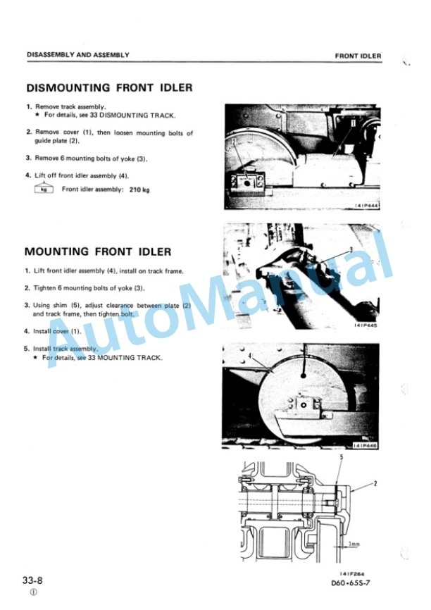 Komatsu D60S-7, D65S-7 Shop Manual SEBM0141C01 5 Komatsu D60S-7, D65S-7 Shop Manual SEBM0141C01 - Image 5