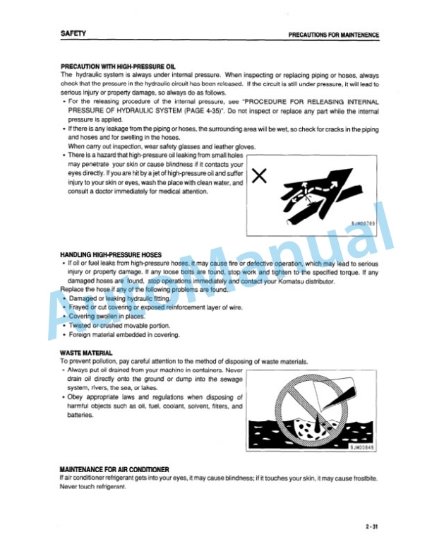 Alternative view of Komatsu D61EX-12, D61PX-12 Bull Dozer Operation and Maintenance Manual SEAM035000