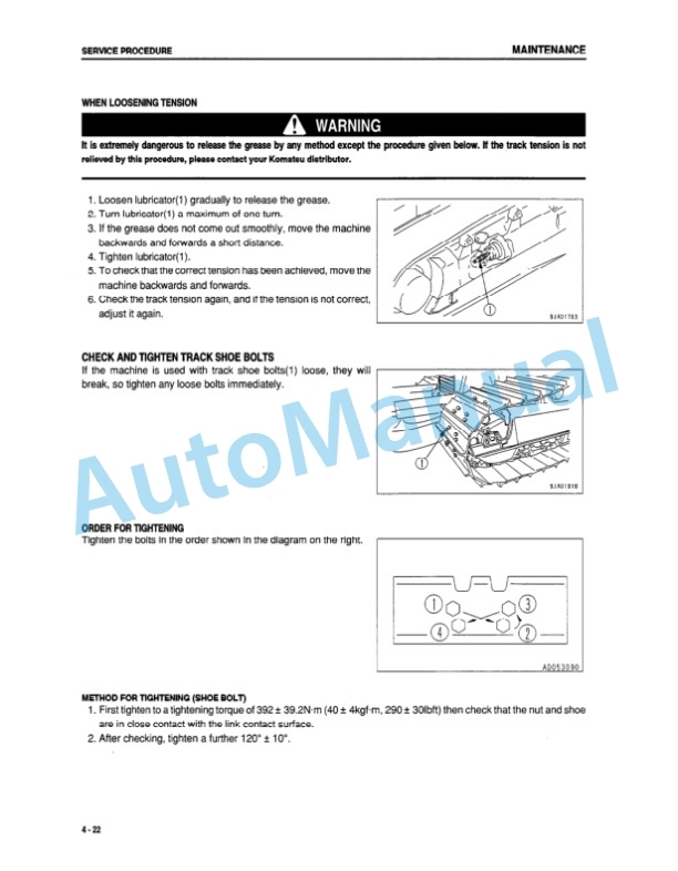Komatsu D61EX-12, D61PX-12 Bull Dozer Operation and Maintenance Manual SEAM035000 5 Komatsu D61EX-12, D61PX-12 Bull Dozer Operation and Maintenance Manual SEAM035000 - Image 5