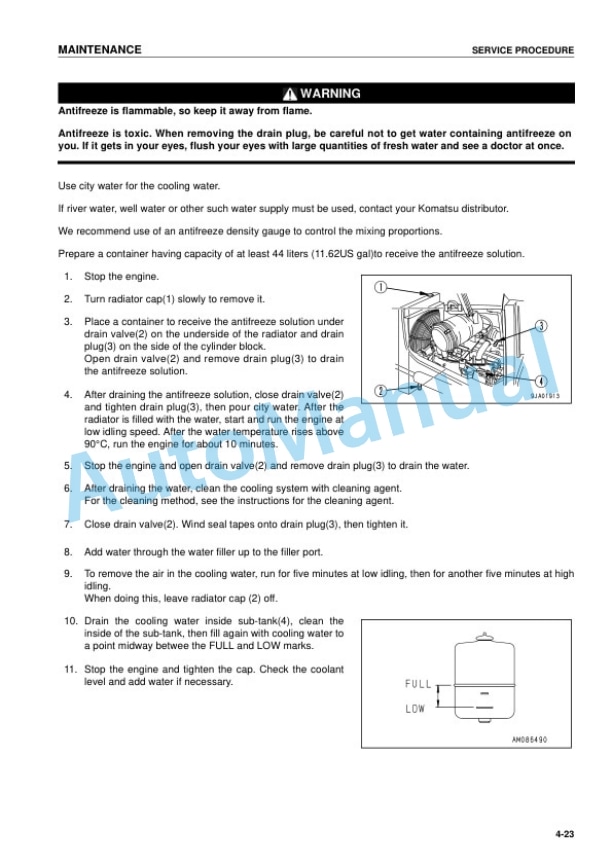 Komatsu D61EX-12, D61PX-12 Bull Dozer Operation and Maintenance Manual SEAM035002T 5 Komatsu D61EX-12, D61PX-12 Bull Dozer Operation and Maintenance Manual SEAM035002T - Image 5