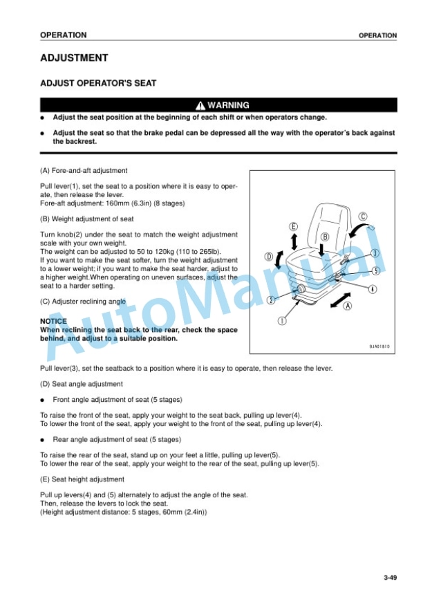Komatsu D61EX-12, D61PX-12 Bull Dozer Operation and Maintenance Manual SEAM035003T 3 Komatsu D61EX-12, D61PX-12 Bull Dozer Operation and Maintenance Manual SEAM035003T - Image 3