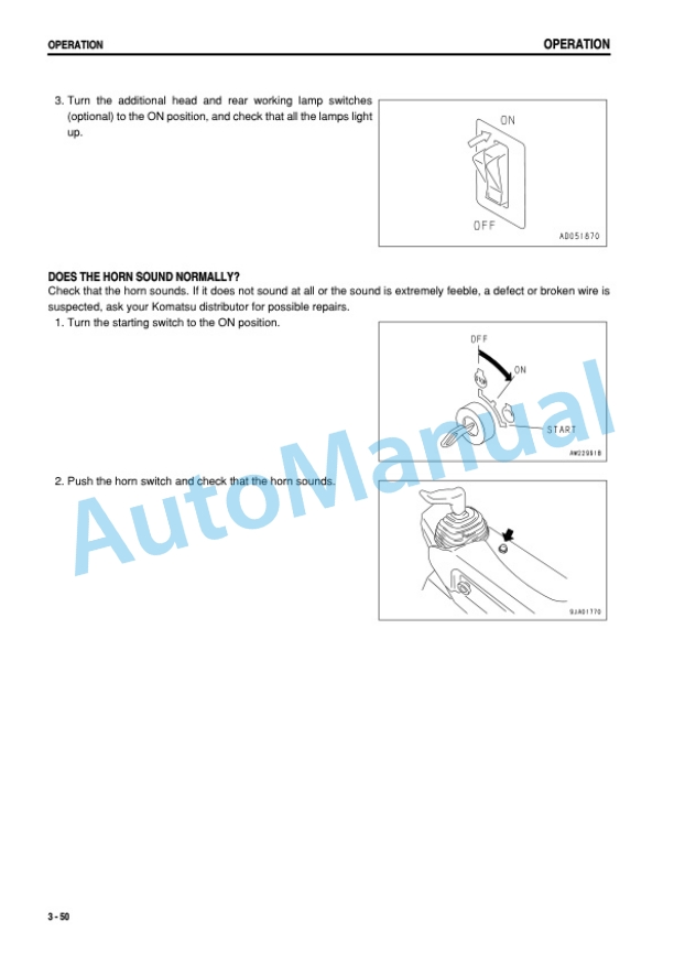 Komatsu D61EX-12, D61PX-12 Bull Dozer Operation and Maintenance Manual SEAM035005T 3 Komatsu D61EX-12, D61PX-12 Bull Dozer Operation and Maintenance Manual SEAM035005T - Image 3