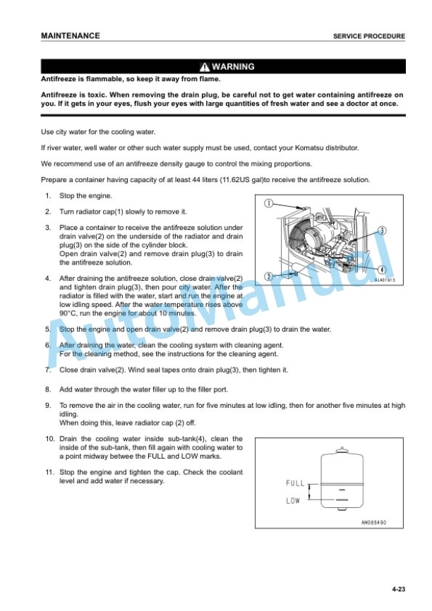 Komatsu D61EX-12, D61PX-12 Bull Dozer Operation and Maintenance Manual SEAM036200P 5 Komatsu D61EX-12, D61PX-12 Bull Dozer Operation and Maintenance Manual SEAM036200P - Image 5