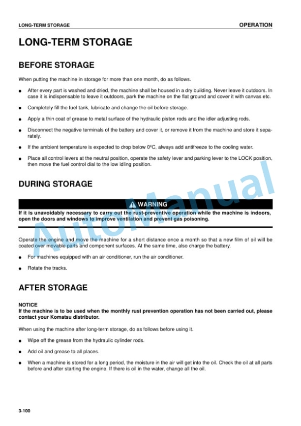 Komatsu D61EX-12, D61PX-12 Bull Dozer Operation and Maintenance Manual SEAM036201P 4 Komatsu D61EX-12, D61PX-12 Bull Dozer Operation and Maintenance Manual SEAM036201P - Image 4