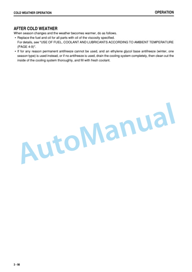 Komatsu D61EX-12, D61PX-12 Bull Dozer Operation and Maintenance Manual SEAM036205P 4 Komatsu D61EX-12, D61PX-12 Bull Dozer Operation and Maintenance Manual SEAM036205P - Image 4