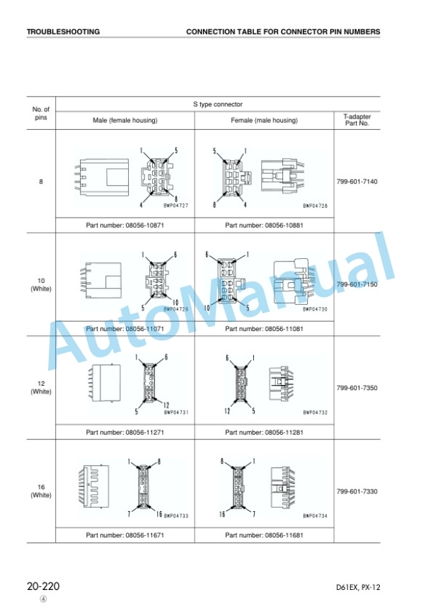 Alternative view of Komatsu D61EX-12, D61PX-12 Bull Dozer Shop Manual SEBM018906