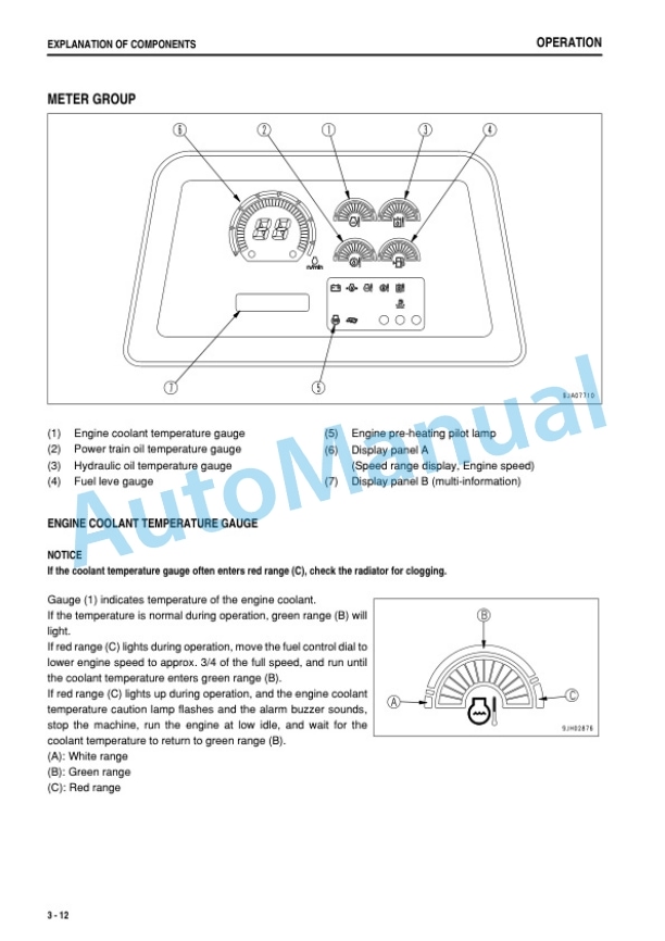 Alternative view of Komatsu D61EX-15E0, D61PX-15E0 Crawler Dozer Operation and Maintenance Manual TEN00190-00