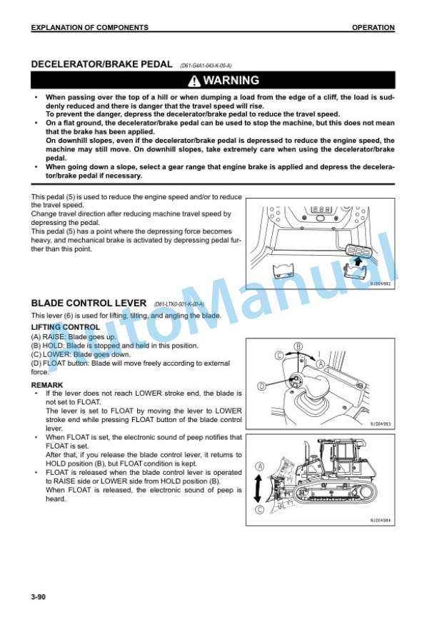 Komatsu D61EX-23, D61PX-23 Bull Dozer Operation and Maintenance Manual PEN00811-02 3 Komatsu D61EX-23, D61PX-23 Bull Dozer Operation and Maintenance Manual PEN00811-02 - Image 3