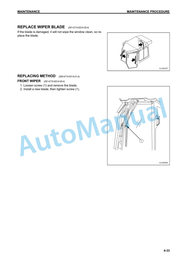 Komatsu D61EX-23, D61PX-23 Bull Dozer Operation and Maintenance Manual TEN00594-05 5 Komatsu D61EX-23, D61PX-23 Bull Dozer Operation and Maintenance Manual TEN00594-05 - Image 5