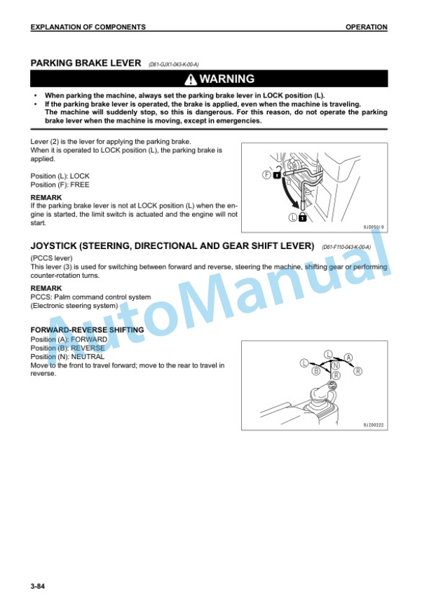 Komatsu D61EX-23M0 Bull Dozer Operation and Maintenance Manual KEAM059400 3 Komatsu D61EX-23M0 Bull Dozer Operation and Maintenance Manual KEAM059400 - Image 3