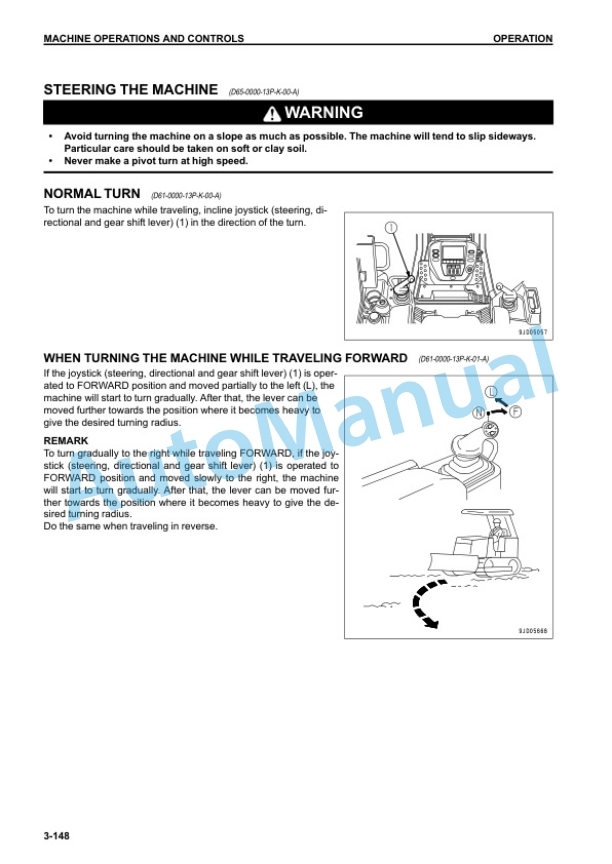 Komatsu D61EX-23M0 Bull Dozer Operation and Maintenance Manual KEAM059400 4 Komatsu D61EX-23M0 Bull Dozer Operation and Maintenance Manual KEAM059400 - Image 4
