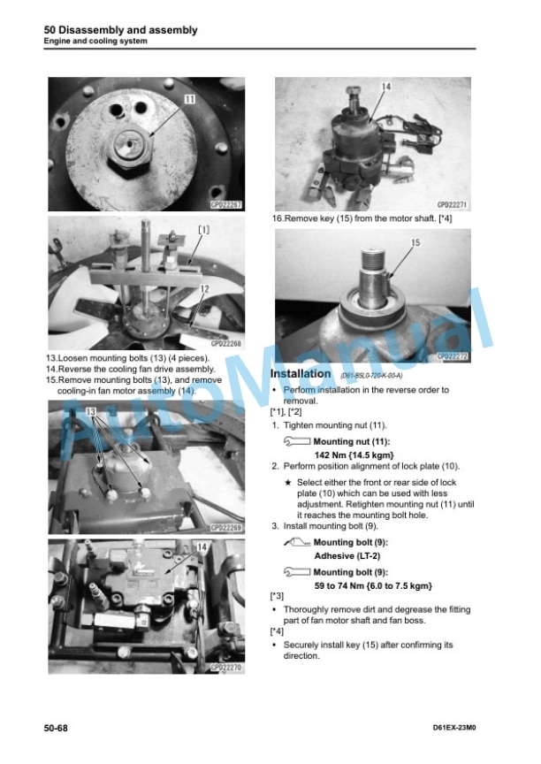 Komatsu D61EX-23M0 Bull Dozer Shop Manual KEBM601002 5 Komatsu D61EX-23M0 Bull Dozer Shop Manual KEBM601002 - Image 5