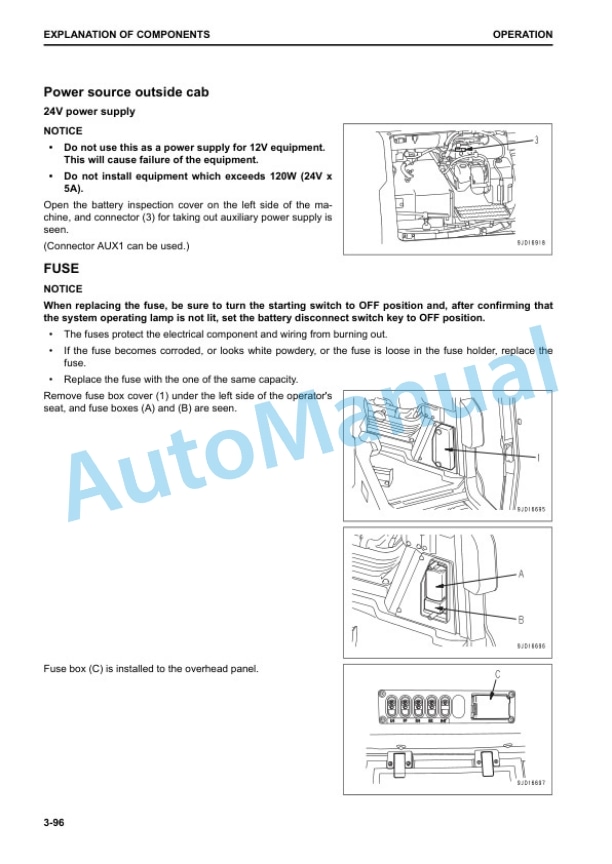 Komatsu D61EX-24, D61PX-24 Bull Dozer Operation and Maintenance Manual EENAM03453 3 Komatsu D61EX-24, D61PX-24 Bull Dozer Operation and Maintenance Manual EENAM03453 - Image 3
